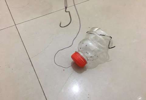 用塑料瓶自制打窝器，怎么简单怎么来，野钓很好用